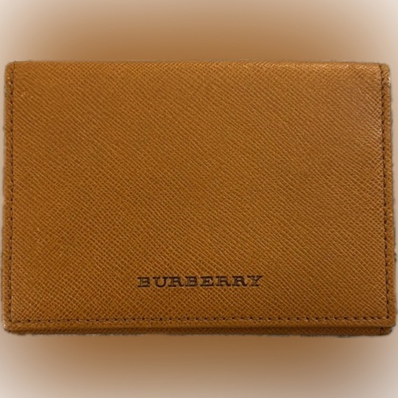 Burberry Handbags - Burberry Tan Leather Card Holder